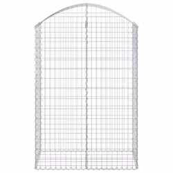 Cesto Gabbione ad Arco 100x50x140/160 cm Ferro Zincatocod mxl 127132 - Vista aggiuntiva 3