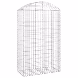 Cesto Gabbione ad Arco 100x50x160/180 cm Ferro Zincatocod mxl 80386 - Vista aggiuntiva 2