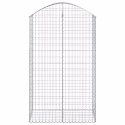 Cesto Gabbione ad Arco 100x50x160/180 cm Ferro Zincatocod mxl 80386 - Vista aggiuntiva 3