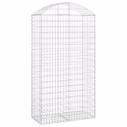 Cesto Gabbione ad Arco 100x50x180/200 cm Ferro Zincatocod mxl 103377 - Vista aggiuntiva 2