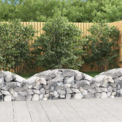 Vidaxl - Cesto Gabbione ad Arco 150x30x40/60 cm Ferro Zincato 9854