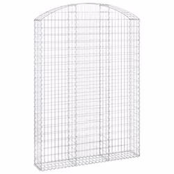 Cesto Gabbione ad Arco 150x30x200/220 cm Ferro Zincatocod mxl 81372 - Vista aggiuntiva 2