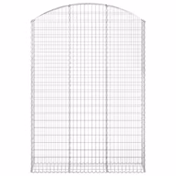 Cesto Gabbione ad Arco 150x30x200/220 cm Ferro Zincatocod mxl 81372 - Vista aggiuntiva 3