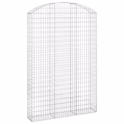 Cesto Gabbione ad Arco 150x30x220/240 cm Ferro Zincatocod mxl 105408 - Vista aggiuntiva 2