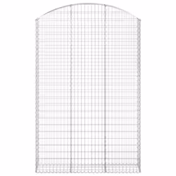 Cesto Gabbione ad Arco 150x30x220/240 cm Ferro Zincatocod mxl 105408 - Vista aggiuntiva 3