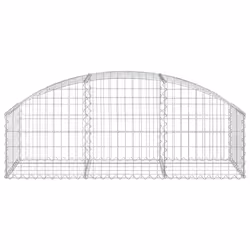 Cesto Gabbione ad Arco 150x50x40/60 cm Ferro Zincatocod mxl 79763 - Vista aggiuntiva 3
