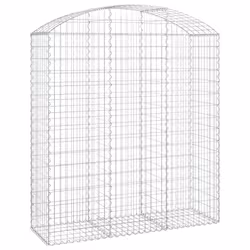 Cesto Gabbione ad Arco 150x50x160/180 cm in Ferro Zincatocod mxl 105209 - Vista aggiuntiva 2
