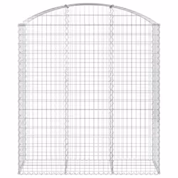 Cesto Gabbione ad Arco 150x50x160/180 cm in Ferro Zincatocod mxl 105209 - Vista aggiuntiva 3