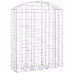 Cesto Gabbione ad Arco 150x50x180/200 cm Ferro Zincatocod mxl 81536 - Vista aggiuntiva 2