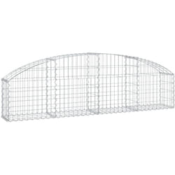 Cesto Gabbione ad Arco 200x30x40/60 cm Ferro Zincato vidaXL