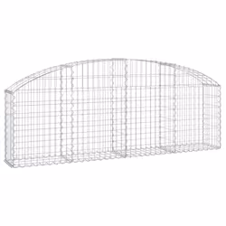 Cesto Gabbione ad Arco 200x30x60/80 cm Ferro Zincatocod mxl 128700 - Vista aggiuntiva 2