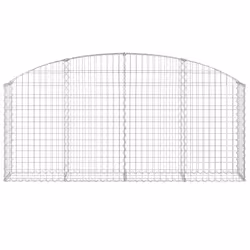 Cesto Gabbione ad Arco 200x30x80/100 cm Ferro Zincatocod mxl 103289 - Vista aggiuntiva 3