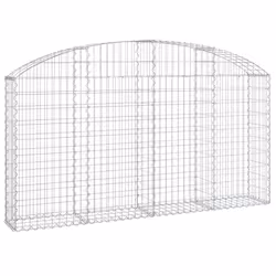 Cesto Gabbione ad Arco 200x30x100/120 cm Ferro Zincatocod mxl 79410 - Vista aggiuntiva 2