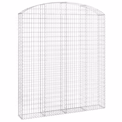 Cesto Gabbione ad Arco 200x30x220/240 cm Ferro Zincatocod mxl 81734 - Vista aggiuntiva 2