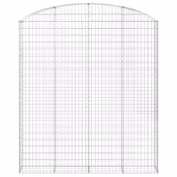 Cesto Gabbione ad Arco 200x30x220/240 cm Ferro Zincatocod mxl 81734 - Vista aggiuntiva 3