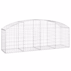 Cesto Gabbione ad Arco 200x50x60/80 cm Ferro Zincatocod mxl 79504 - Vista aggiuntiva 2