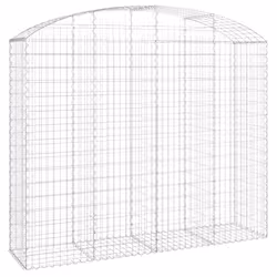 Cesto Gabbione ad Arco 200x50x160/180 cm Ferro Zincatocod mxl 81489 - Vista aggiuntiva 2