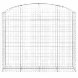 Cesto Gabbione ad Arco 200x50x160/180 cm Ferro Zincatocod mxl 81489 - Vista aggiuntiva 3