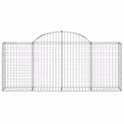 Cesto Gabbione ad Arco 200x30x80/100 cm Ferro Zincatocod mxl 73371 - Vista aggiuntiva 3