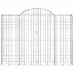 Cesto Gabbione ad Arco 200x30x140/160 cm Ferro Zincatocod mxl 104920 - Vista aggiuntiva 3