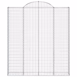Cesto Gabbione ad Arco 200x30x220/240 cm Ferro Zincatocod mxl 105508 - Vista aggiuntiva 3