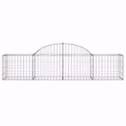 Cesto Gabbione ad Arco 200x50x40/60 cm Ferro Zincatocod mxl 79302 - Vista aggiuntiva 3