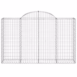 Cesto Gabbione ad Arco 200x50x120/140 cm Ferro Zincatocod mxl 127093 - Vista aggiuntiva 3