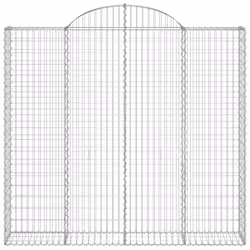 Cesto Gabbione ad Arco 200x50x180/200 cm Ferro Zincatocod mxl 80133 - Vista aggiuntiva 3