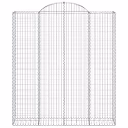 Cesto Gabbione ad Arco 200x50x220/240 cm Ferro Zincatocod mxl 81320 - Vista aggiuntiva 3