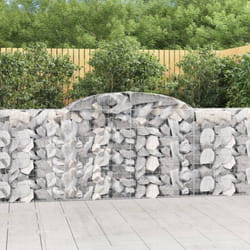 Vidaxl - Cesto Gabbione ad Arco 300x30x100/120 cm Ferro Zincato