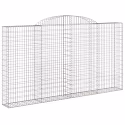Cesto Gabbione ad Arco 300x30x160/180 cm Ferro Zincatocod mxl 81490 - Vista aggiuntiva 2