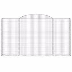 Cesto Gabbione ad Arco 300x30x160/180 cm Ferro Zincatocod mxl 81490 - Vista aggiuntiva 3