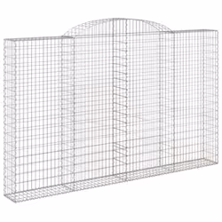 Cesto Gabbione ad Arco 300x30x180/200 cm Ferro Zincatocod mxl 106227 - Vista aggiuntiva 2