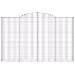 Cesto Gabbione ad Arco 300x30x180/200 cm Ferro Zincatocod mxl 106227 - Vista aggiuntiva 3