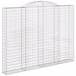 Cesto Gabbione ad Arco 300x30x220/240 cm Ferro Zincatocod mxl 130199 - Vista aggiuntiva 2