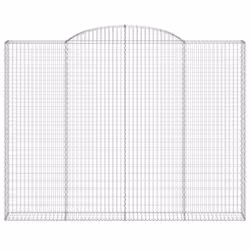 Cesto Gabbione ad Arco 300x30x220/240 cm Ferro Zincatocod mxl 130199 - Vista aggiuntiva 3