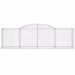 Cesto Gabbione ad Arco 300x50x80/100 cm Ferro Zincatocod mxl 97271 - Vista aggiuntiva 3