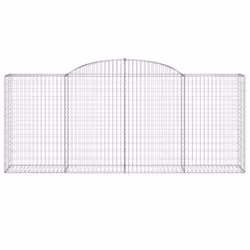 Cesto Gabbione ad Arco 300x50x120/140 cm Ferro Zincatocod mxl 103381 - Vista aggiuntiva 3