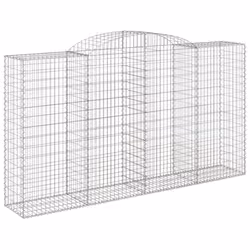 Cesto Gabbione ad Arco 300x50x160/180 cm Ferro Zincatocod mxl 128713 - Vista aggiuntiva 2