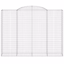 Cesto Gabbione ad Arco 300x50x220/240 cm Ferro Zincatocod mxl 105421 - Vista aggiuntiva 3