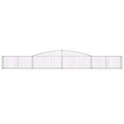 Cesto Gabbione ad Arco 400x30x40/60 cm Ferro Zincatocod mxl 80683 - Vista aggiuntiva 3
