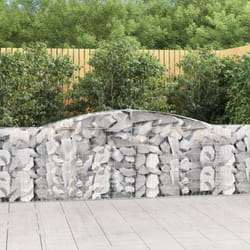 Vidaxl - Cesto Gabbione ad Arco 400x30x80/100 cm Ferro Zincato 3168
