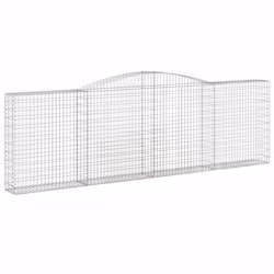 Cesto Gabbione ad Arco 400x30x120/140 cm Ferro Zincatocod mxl 128681 - Vista aggiuntiva 2
