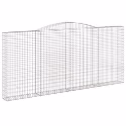Cesto Gabbione ad Arco 400x30x180/200 cm Ferro Zincatocod mxl 81571 - Vista aggiuntiva 2