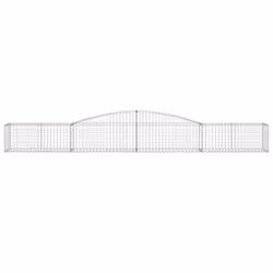 Cesto Gabbione ad Arco 400x50x40/60 cm Ferro Zincatocod mxl 127702 - Vista aggiuntiva 3