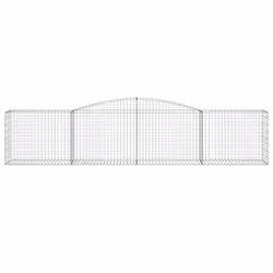 Cesto Gabbione ad Arco 400x50x80/100 cm Ferro Zincatocod mxl 73389 - Vista aggiuntiva 3