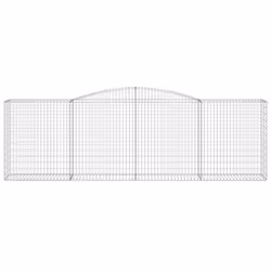 Cesto Gabbione ad Arco 400x50x120/140 cm Ferro Zincatocod mxl 79760 - Vista aggiuntiva 3