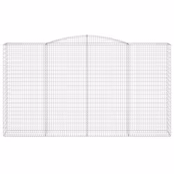 Cesto Gabbione ad Arco 400x50x220/240 cm Ferro Zincatocod mxl 81599 - Vista aggiuntiva 3