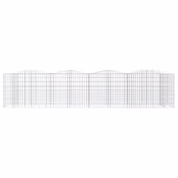 Gabbione ad Arco con Letto Rialzato 400x100x100cm Ferro Zincatocod mxl 73347 - Vista aggiuntiva 3