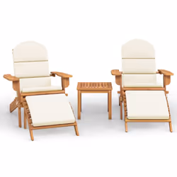 Set Salotto da Giardino Adirondack 3pz Legno Massello di Acaciacod mxl 78450 - Vista aggiuntiva 2